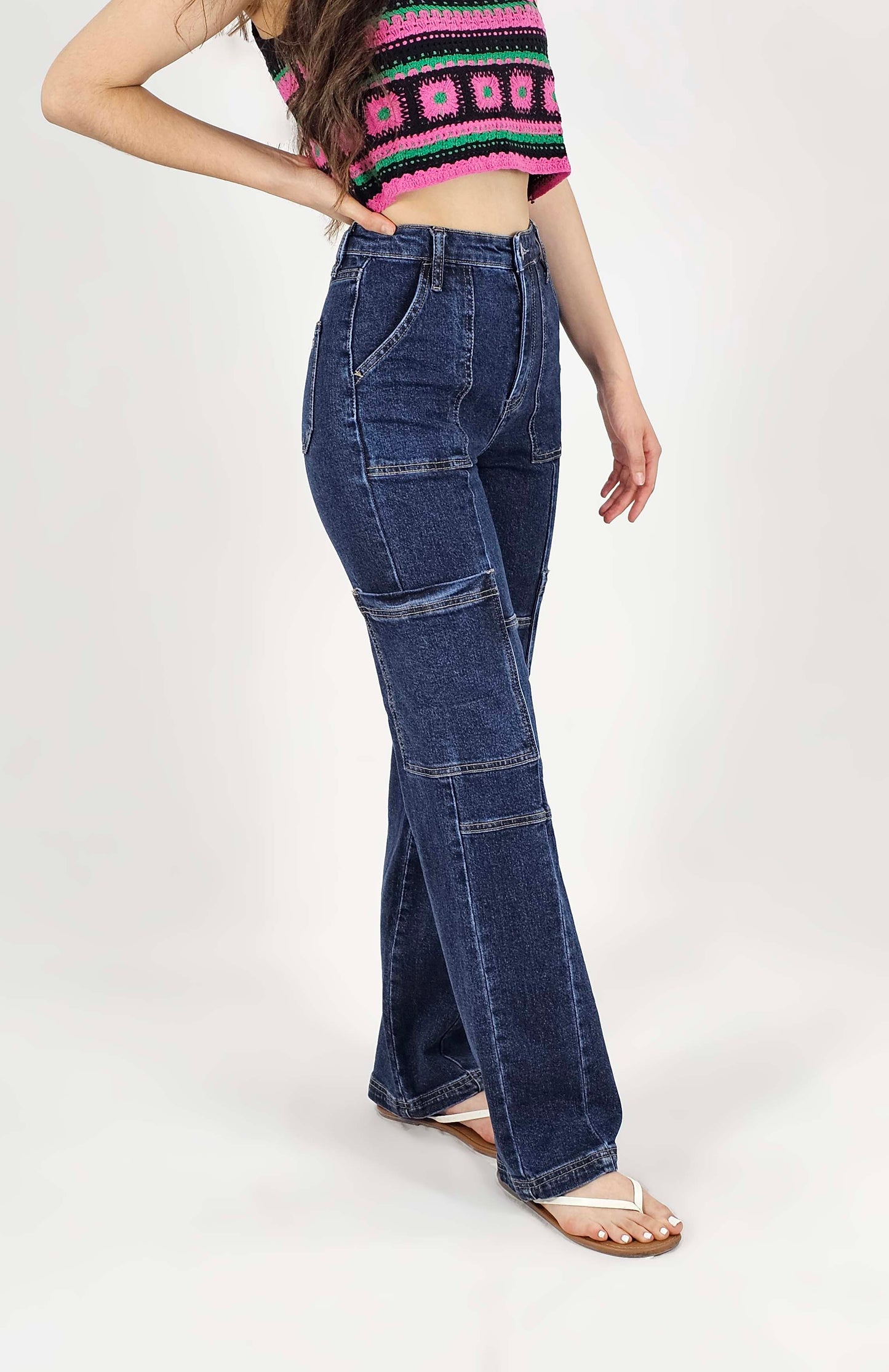 PANTALON MEZCLILLA CARGO