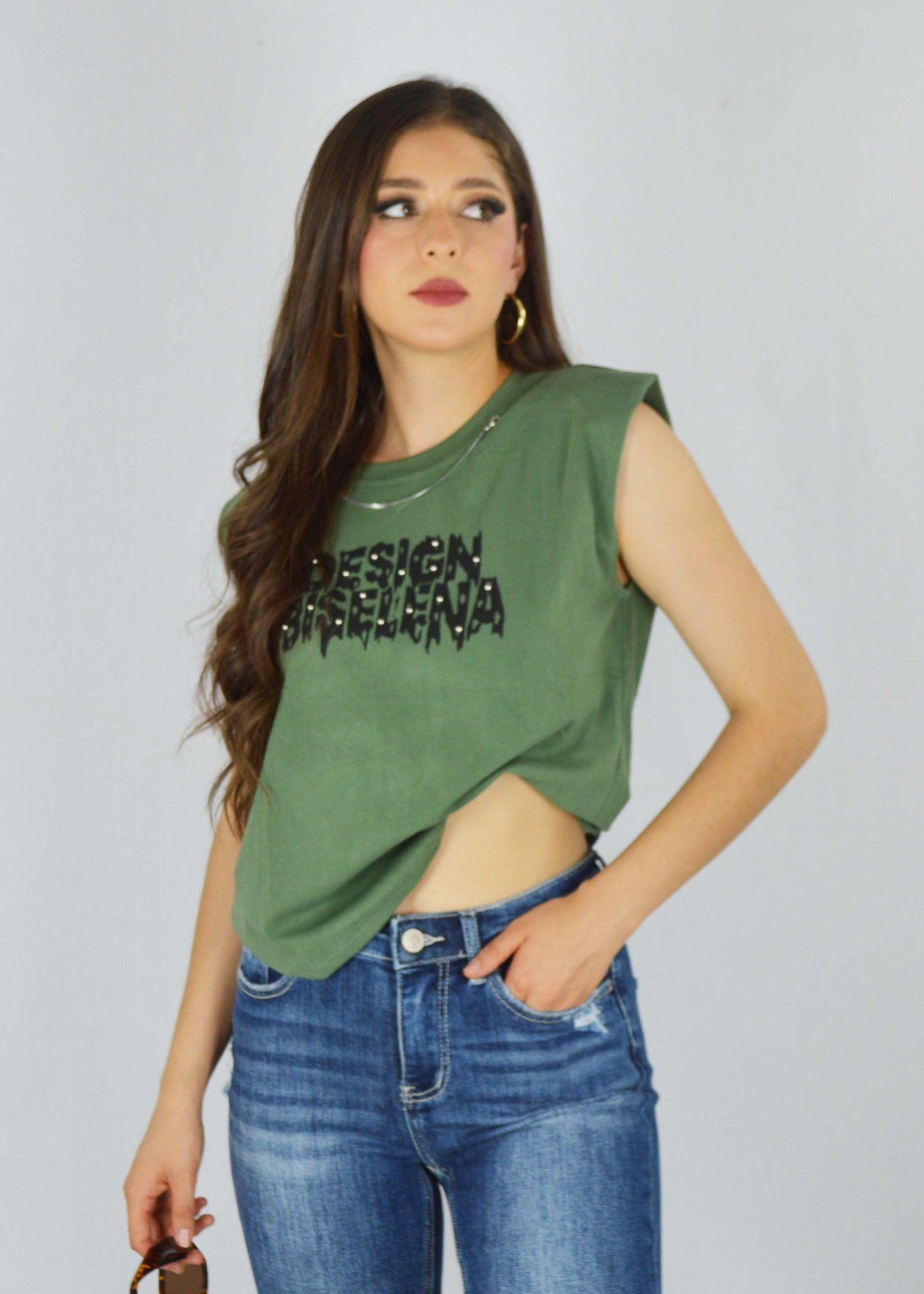 Blusa Hombreras