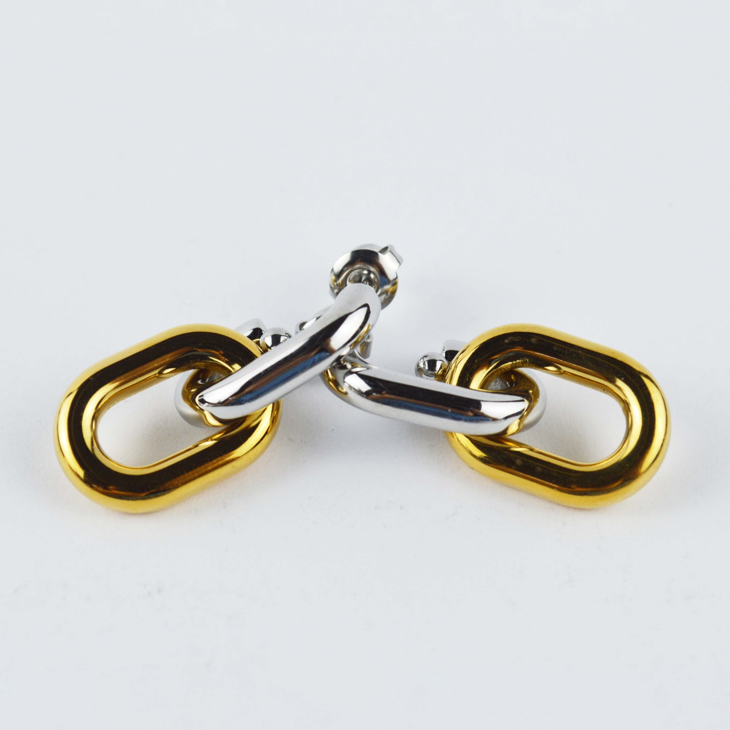 Aretes Cadena Bicolor