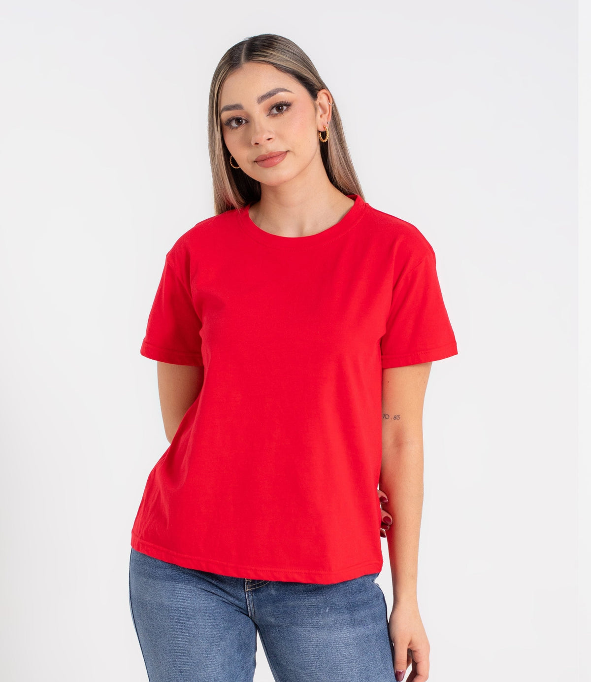 Playera Basica Overzise Lisa Manga Corta
