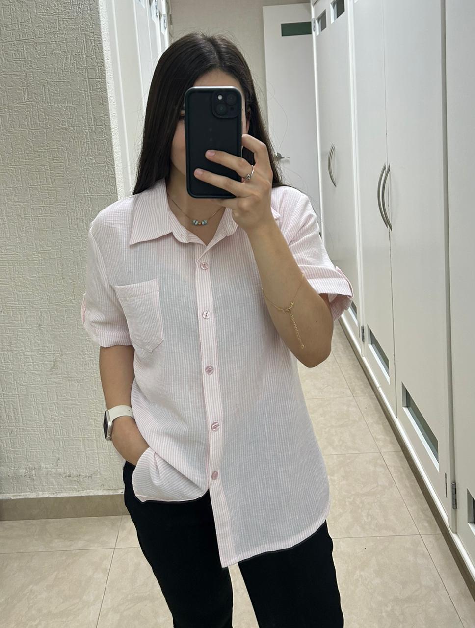 Camisa Rayada Oversize 💖✨