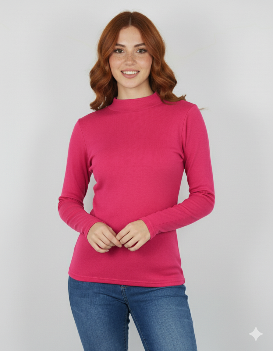 Blusa básica de tejido