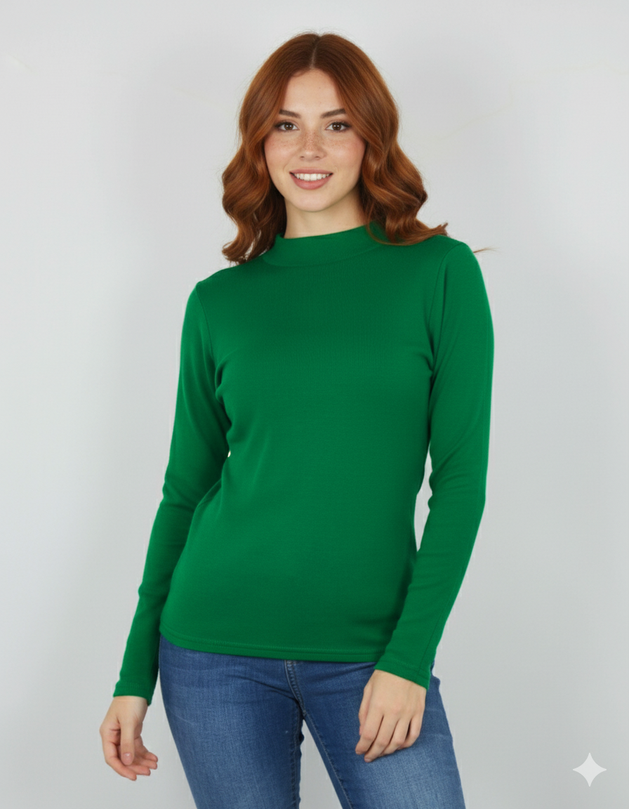 Blusa básica de tejido