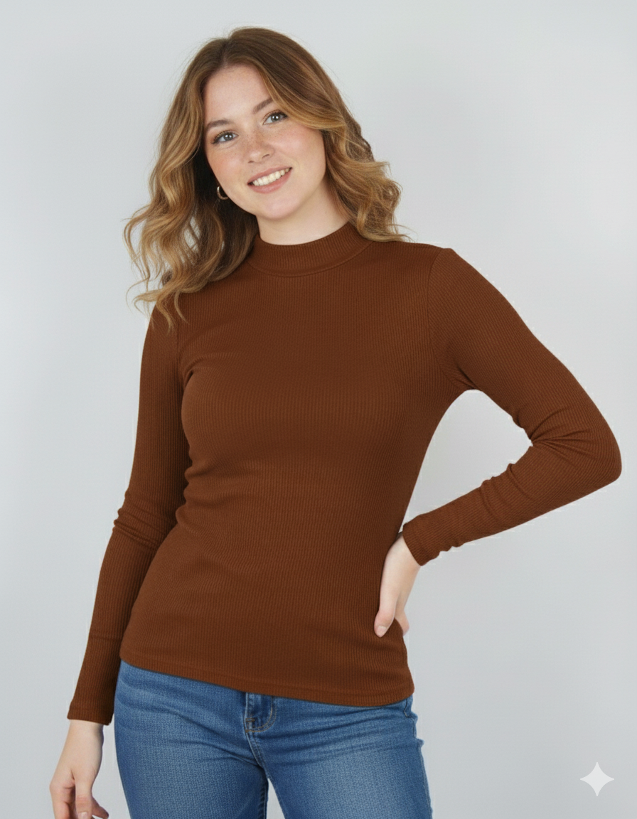 Blusa básica de tejido