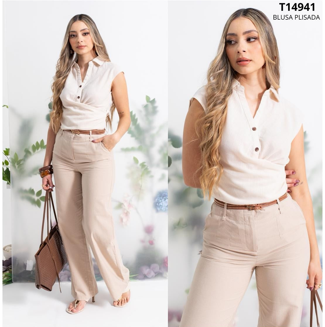 ✨ Blusa plisada elegante ✨