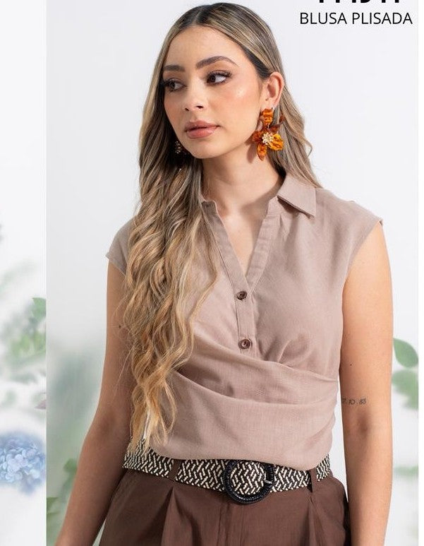 ✨ Blusa plisada elegante ✨