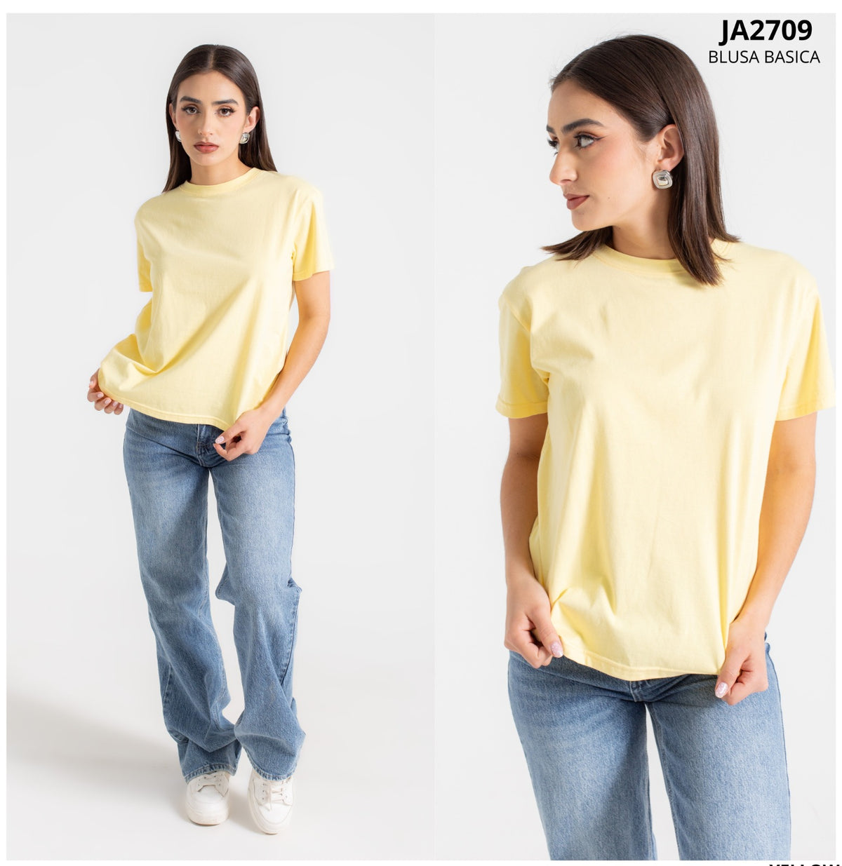 Playera Basica Overzise Lisa Manga Corta
