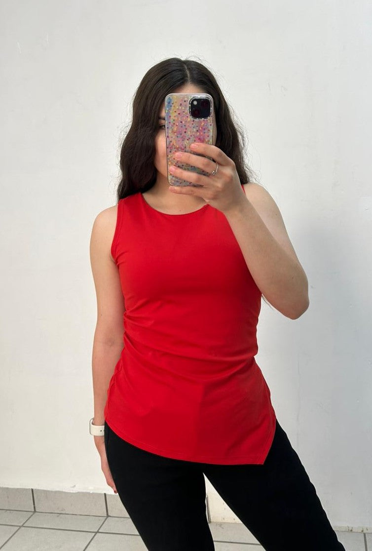 Blusa Premium En Pico Abierta Abajo