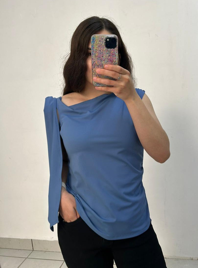 Blusa Premium Con Listones En Hombro