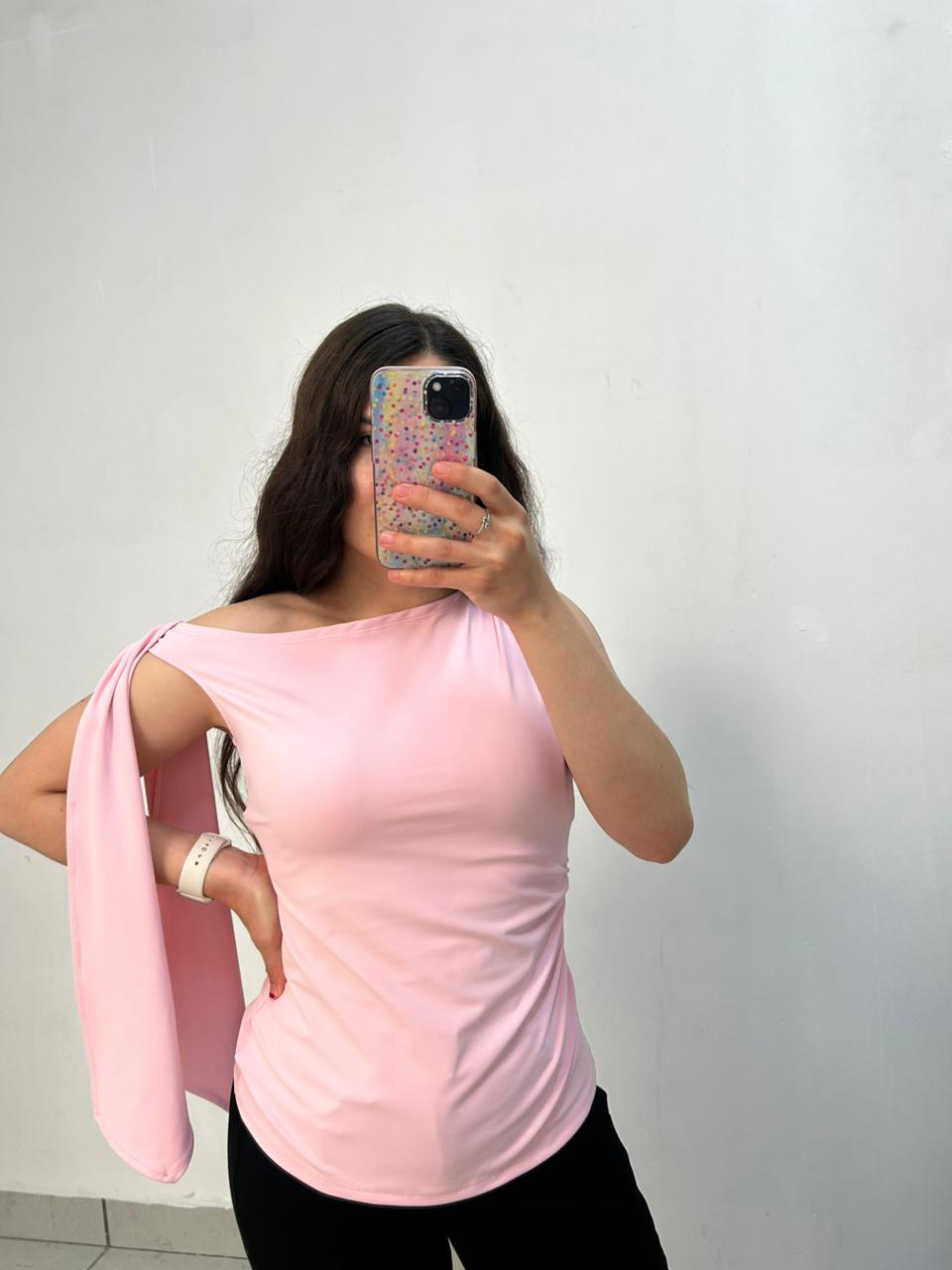 Blusa Premium Con Listones En Hombro