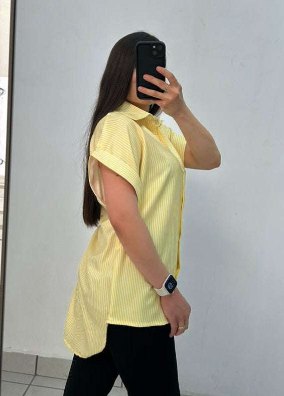 Camisa Manga Corta Rayada