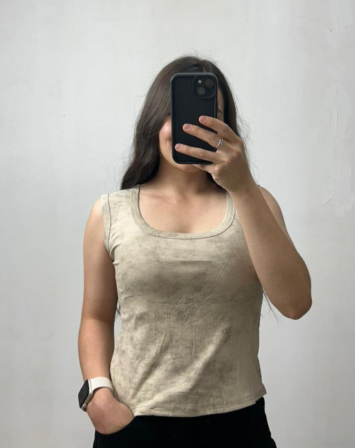Blusa Cuello Redondo Manchada
