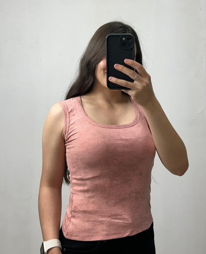 Blusa Cuello Redondo Manchada