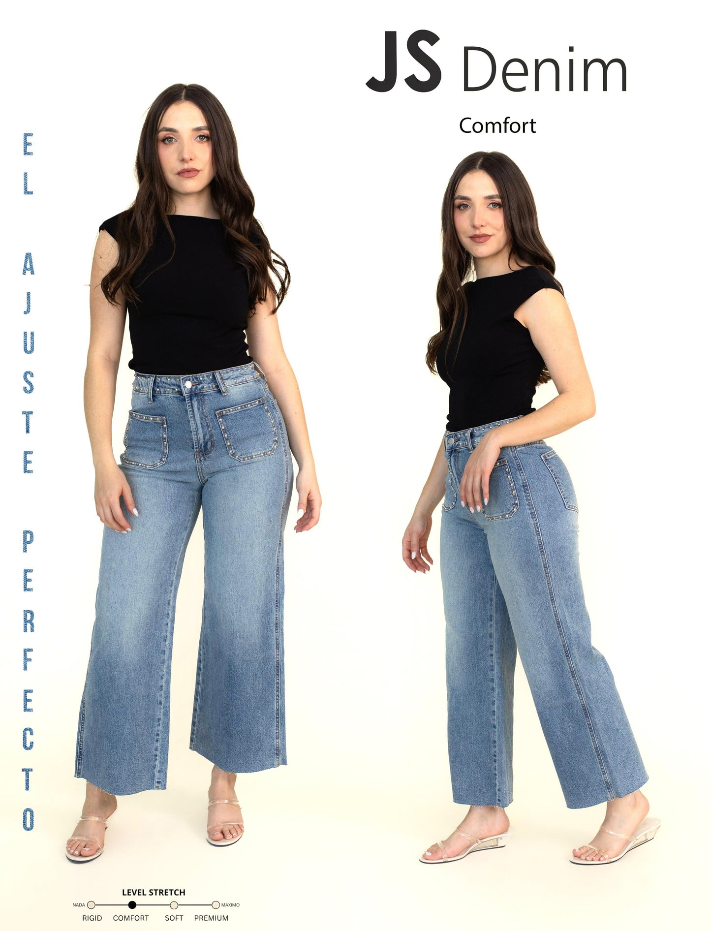 Pantalon JS Con Detalles En Cintura Y Bolsas
