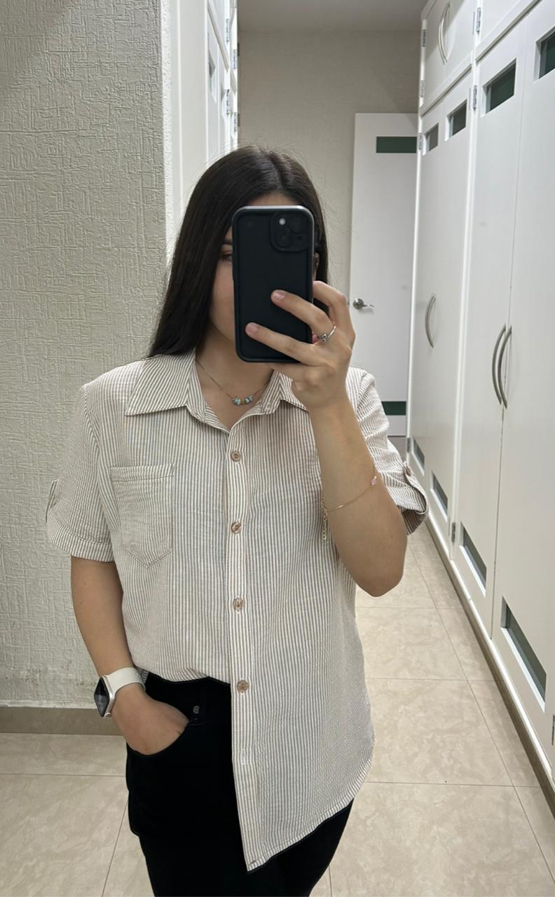 Camisa Rayada Oversize 💖✨