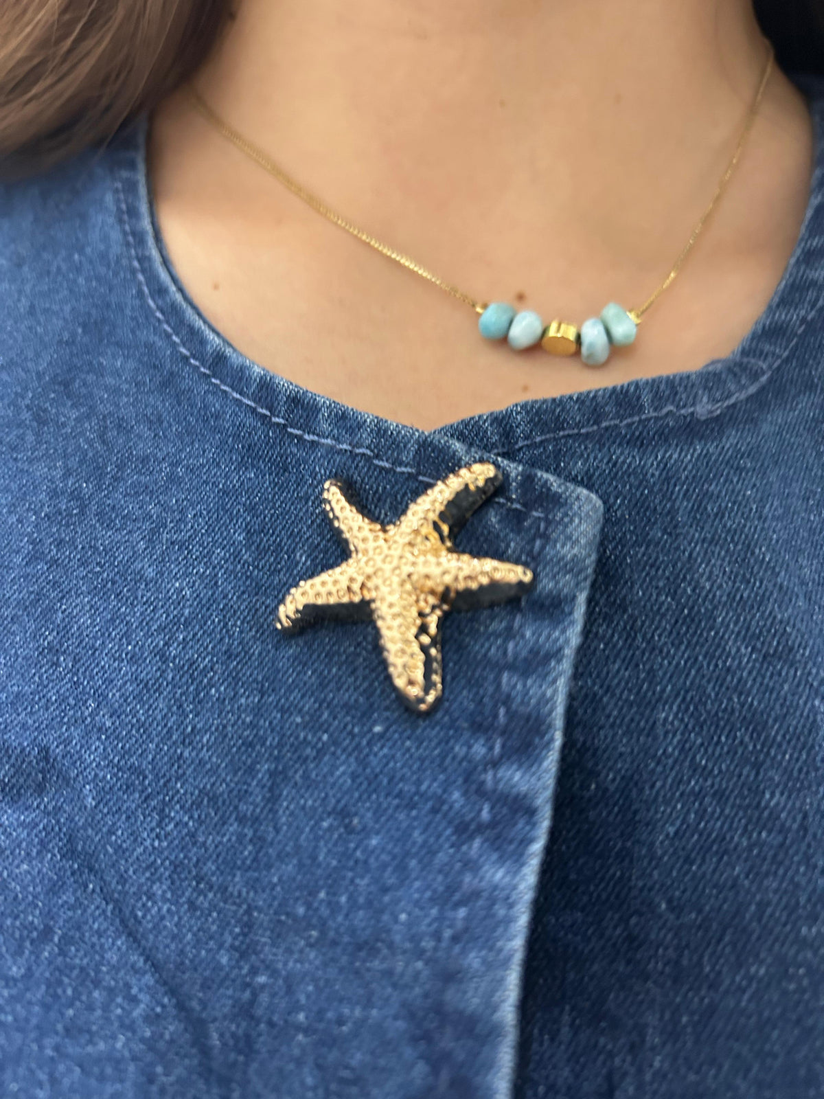Chaleco denim con detalles premium 💙✨